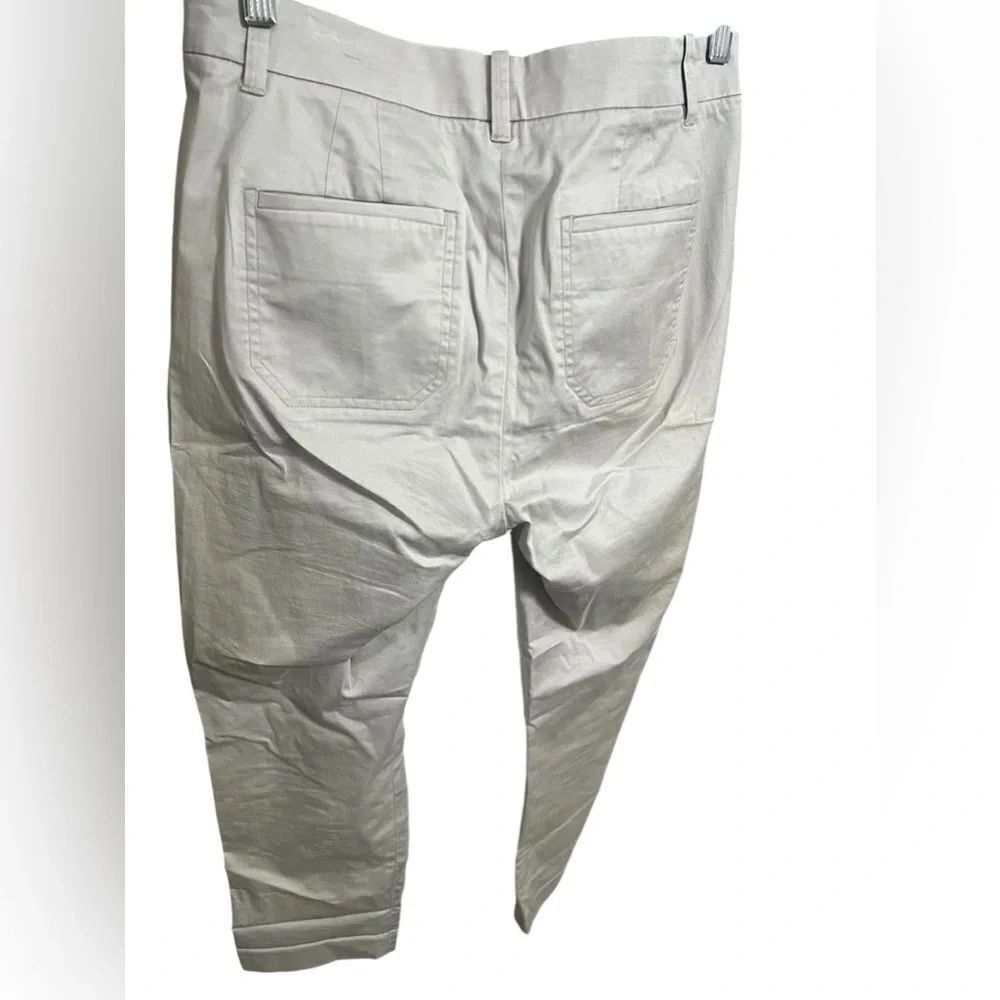 Vince Low-Rise Washed Cotton Crop Pant size 8 Lunar Dust gray - Picture 4 of 14